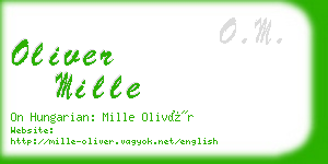 oliver mille business card